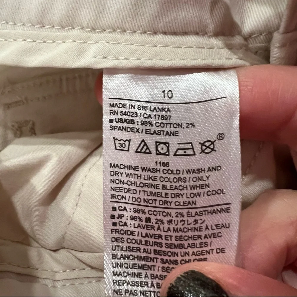 Banana Republic Authentic Chino Girlfriend Pant Cream IT#BR10 - Picture 13 of 15